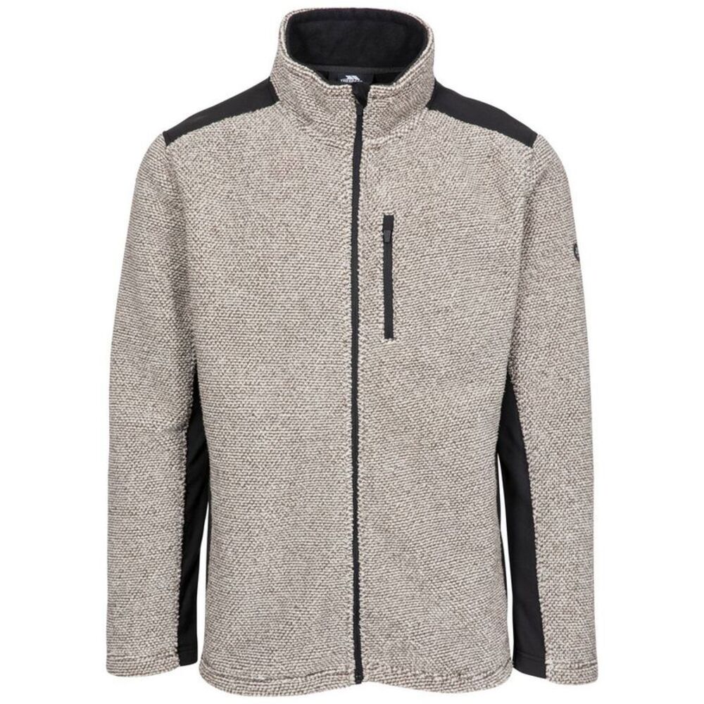Trespass Mens Farantino Fleece Jacket / Truffle Brown Stripe